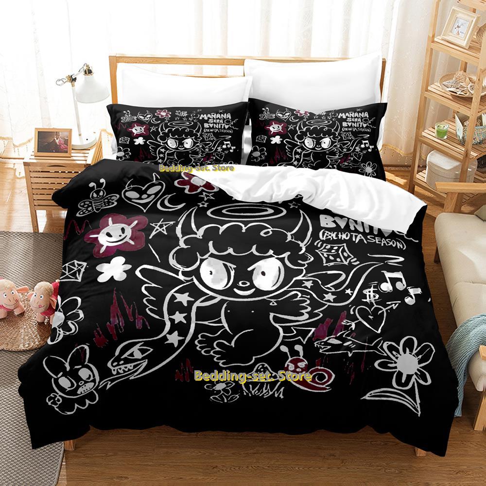 Comforter Karol G New Album Manana Sera Bonito Bichota 2 Bedding Set Cartoon Anime Three-Piece Set Adult Kid Bedroom Duvet Sets