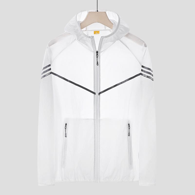 Summer Sunscreen Clothes Men's Loose Breathable Thin Hooded Jacket Outdoor Quick-drying Top