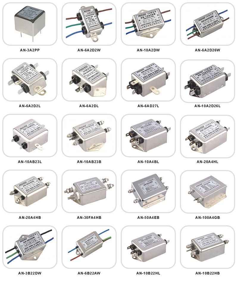 Anzhou DL Series 440V/5A Three-Phase EMI Power Filter