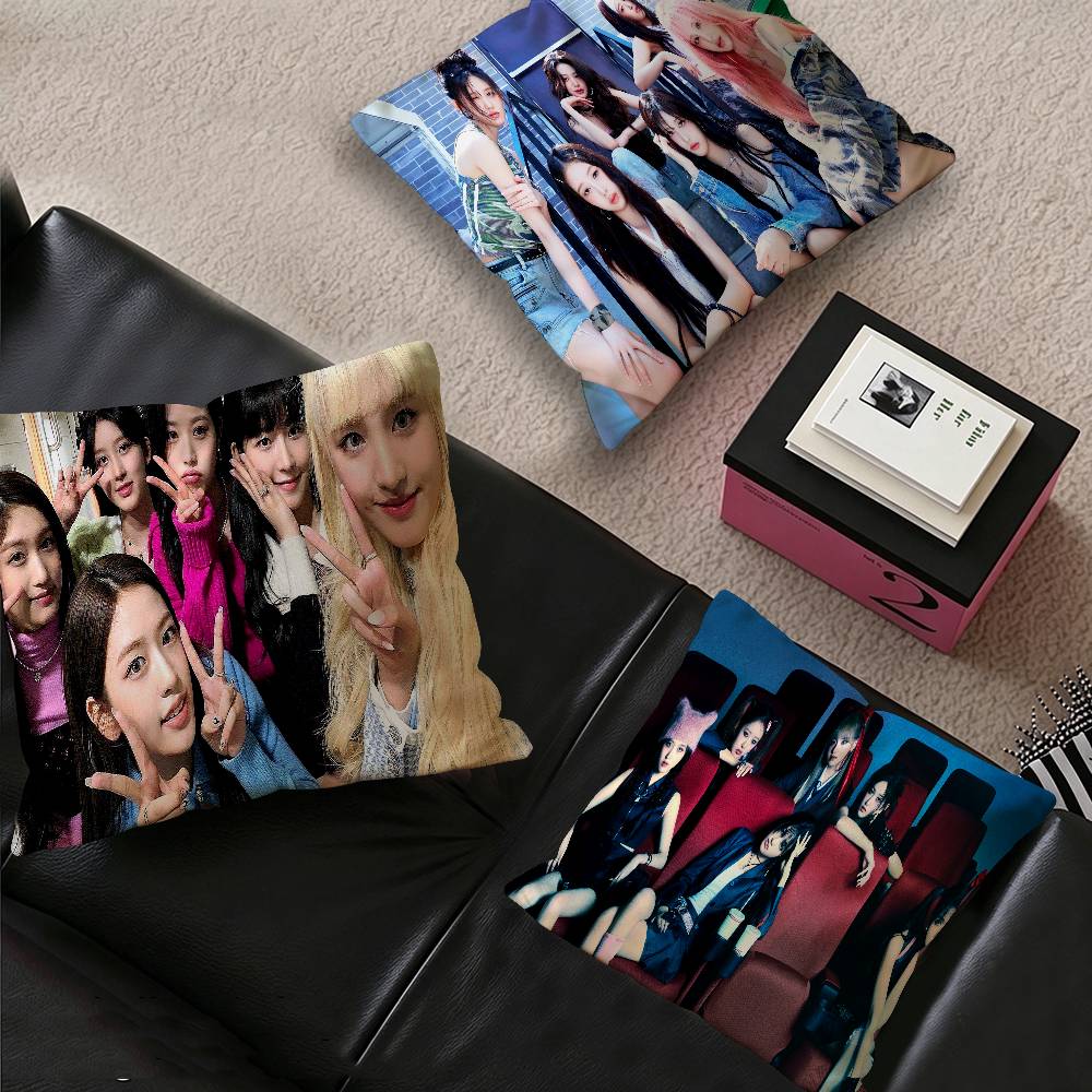 Popular Kpop group I-IveS girls Cushion Cover Decorative Pillow Sofa Home Decor case pillow cases