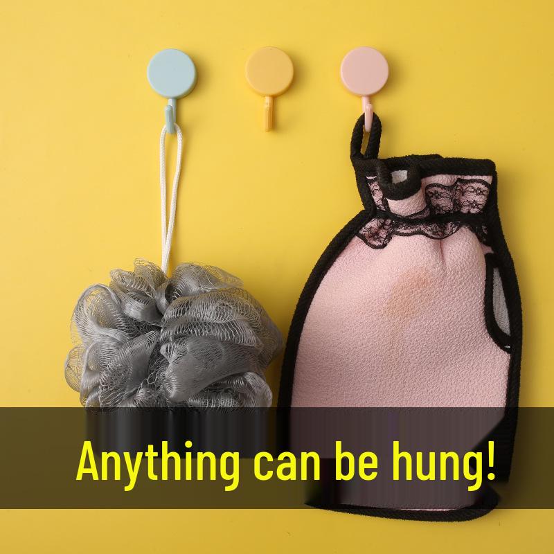 Strong Adhesive Traceless Hook for Home Use - No Drilling Required, Load-Bearing, Ideal for Bathroom, Kitchen, Keys, and Behind-Door Wall Storage.