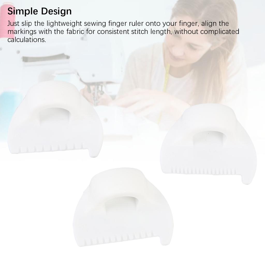 Stitch Lock and Sewing Gauge 2mm 3mm 4mm Sewing Template Finger Ruler Seam Needle Gauge  Stitching Lock