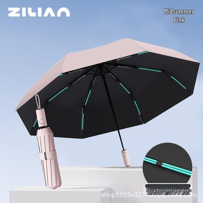 Women's UV-Protection Sun and Rain Mini Umbrella – Lightweight, Compact, Dual-Use Five-Fold Design