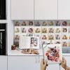 10Pcs Watercolor Flowers Cute Pet Wall Stickers Imitation Brick Bedroom Decoration Waterproof Self Adhesive Tile Wallpaper Kitchen Cupboard Decor