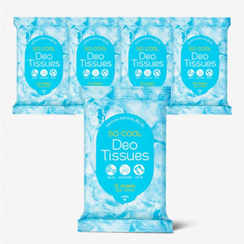 

[Pretty] So Cool Deo Tissues 15 sheets (5 packs)