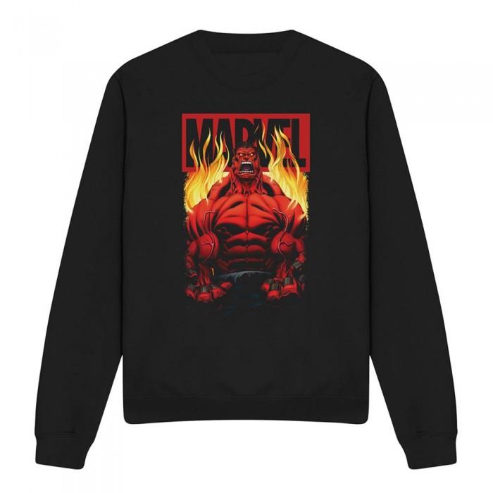 Marvel Unisex Adult Red Hulk Fire Sweatshirt