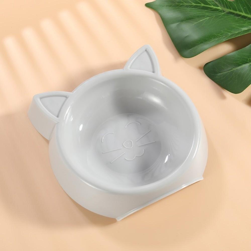 Cat Shape Cat Bowl Non-slip Cat Plates Cute Kitten Bowl  Pet Feeding