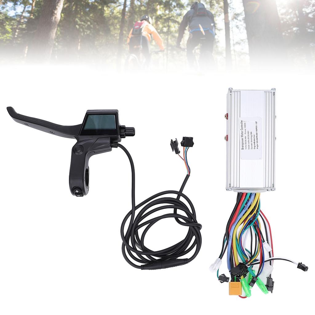 36V 48V 1000W 38A Electric Bike Brushless Controller 5540 160PDD Display Panel Brake Lever Bike Conversion Kit