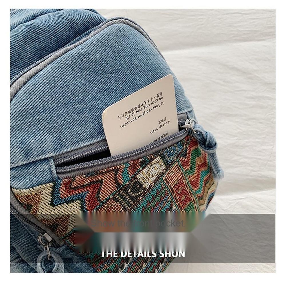 Lightweight Large Capacity denim Multipurpose Storage Bag for Daily Use