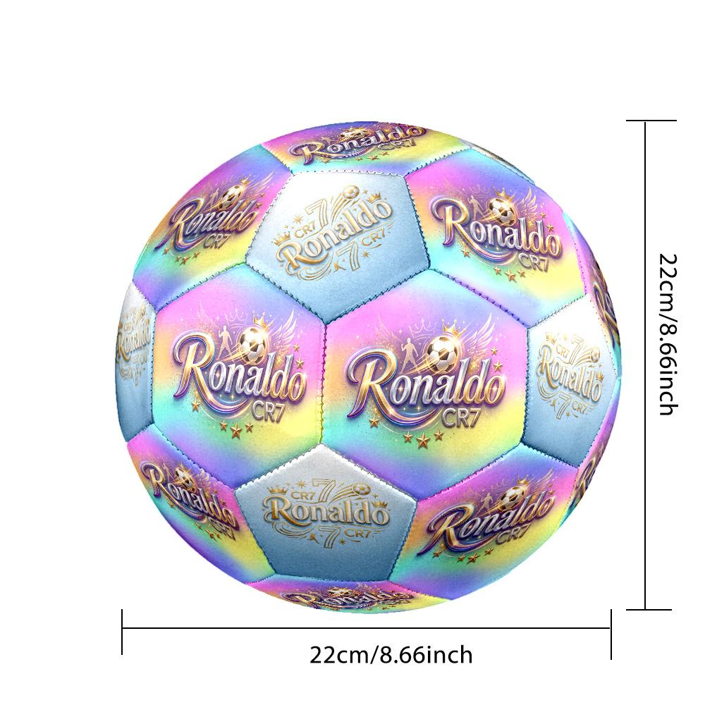Ronaldo's: Legendary No. Soccer Ball Size 5 Football Machine-Stitched Indoor/Outdoor Universal Football for Football Accessories