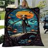 1pc The Nightmare Before Christmas Printing Blanket - Soft, All-Season Throw for Living Room, Bedroom,Personalized Gift with Adorable Cartoon Design