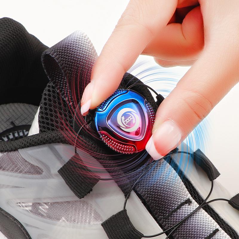 1Pair Colourful Automatic Shoelaces Sneakers Swivel Buckle Laces Without Ties Adult Kids Lazy No Tie Shoe Laces Shoe Accessories