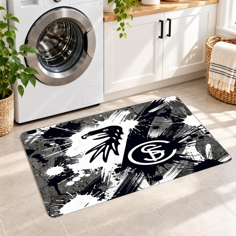 Flannel Kitchen Mat SC Freiburg FC Soft Area Rug Non Slip Floor Carpet Home Decoration