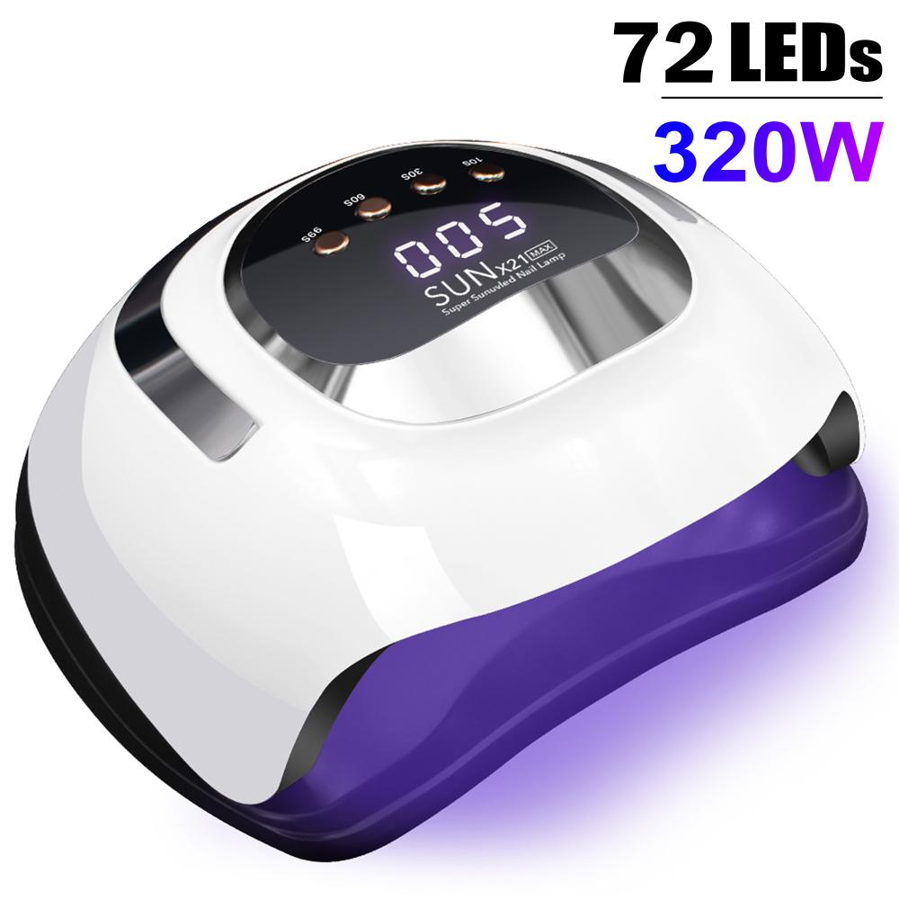 Professional UV LED Nail Lamp for Nails Gel Polish Foot Curing Lamps Large Touch Screen UV Nail Dryer Light with 72 LEDs