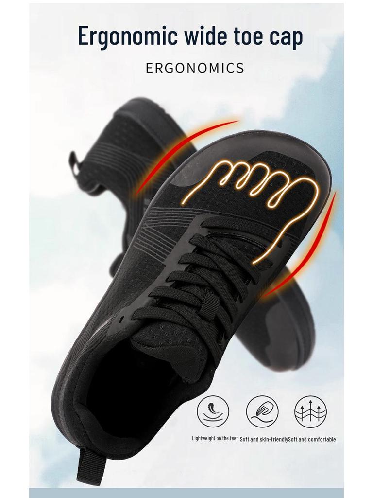 2025 Neue Barfuß-Komfortschuhe mit breiter Zehenbox - Weiche Sohle, Atmungsaktiv, Lässige Sneaker zum Laufen, Radfahren, Klettern, Fitness, für Paare