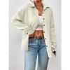 Fall Women's High-end Drop Shoulder Batwing Long Sleeve Shirt, European & American Style Blouse for Cross-border
