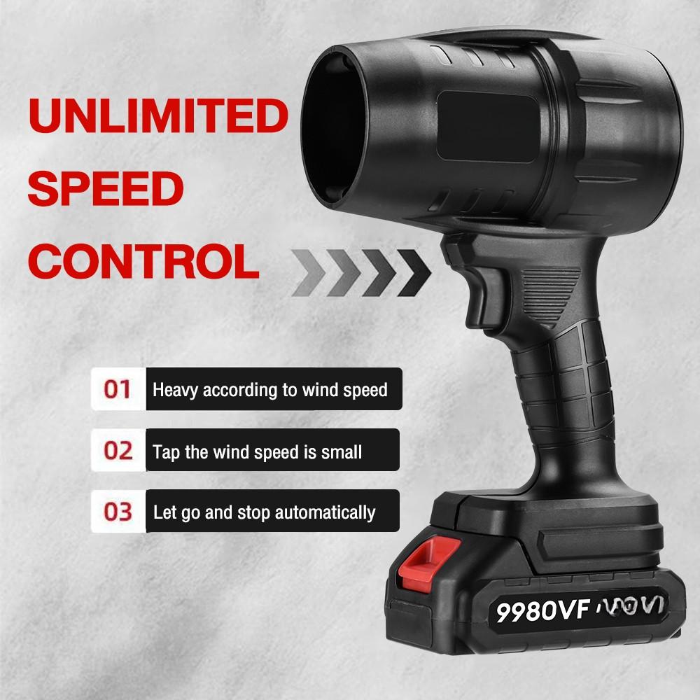 9980VF Cordless Blower 130000RPM Portable Electric Leaf Blower Air Blower & Vacuum 2 in 1 Turbo Blowing Wate blower