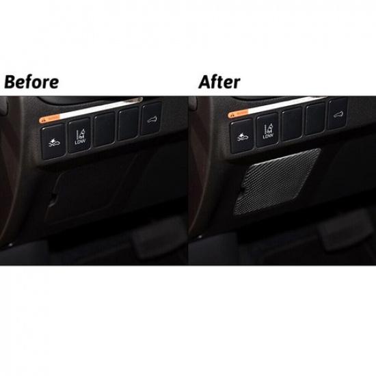 Carbon Fiber Interior Driver Side Fuse Box Cover Trim For Mitsubishi Outlander