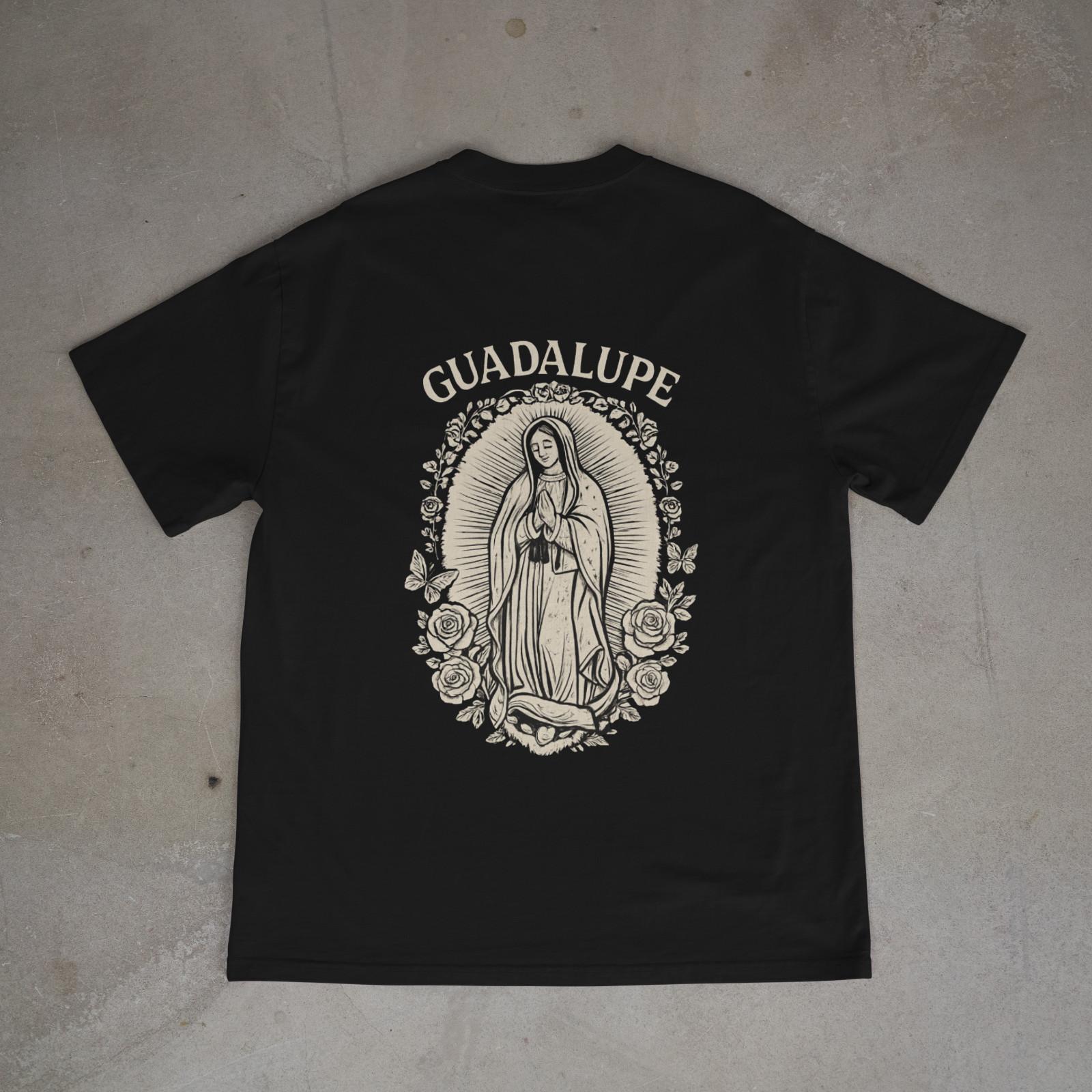 Our Lady of Guadalupe Catholic Shirt Virgen de Guadalupe Tee Back Print 3XL