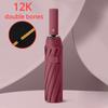 24/60/72 Bones Windproof Reinforced Fully Automatic Umbrella for Men Rain and Shine Sunshade UV Resistant Sun Large Parasol