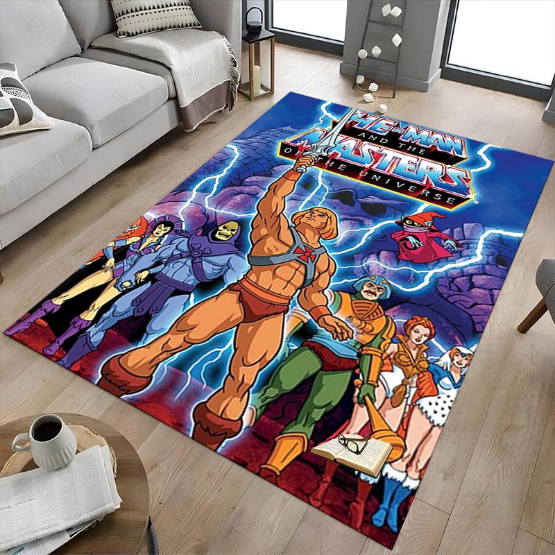 Masters Universe Adventure Carpet For Playroom Bedroom Living Room Sofa Home Decorkids Game Area Rug Nonslip Floor Mat