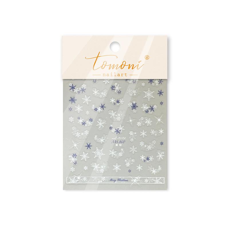 

Кружевные наклейки для ногтей «Снежинка»; Современный дизайн для украшения ногтей