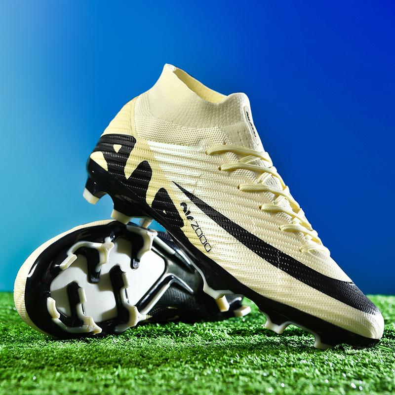 Men's Soccer Shoes Large Size Ultralight Football Boots Boys Sneakers Non-Slip AG/TF Soccer Cleats Ankle Boots Unisex