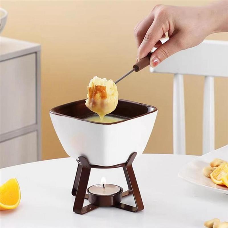 Chocolate Fondue Cup Set Melting Pot Set Chocolate Cheese Butter Cup