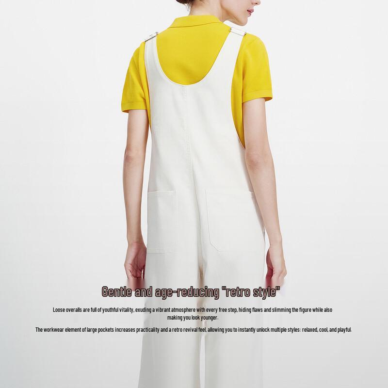 Navigare Women's Wide-Leg Overalls