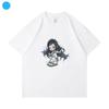 NEW Whale Sister JEAN Jin Minchi Fan Yuxin Mou Zhihui Cartoon Print Short-sleeve T-shirt Featuring Jiang Hailin and Li Huiren