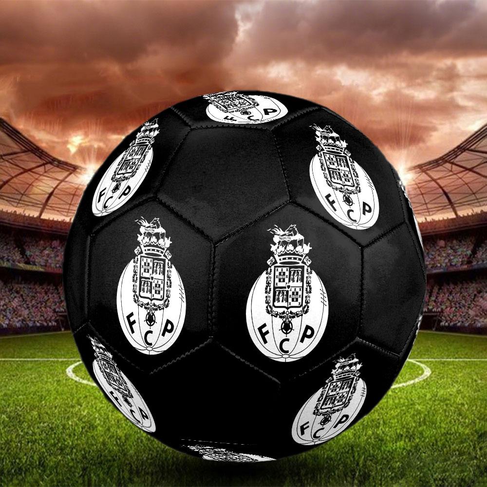 FC Porto Size 5 Soccer Ball, Machine-Stitched PVC, Durable & High Bounce, All Ages Fit, Fan Merchandise, Matches & Outdoor Use.