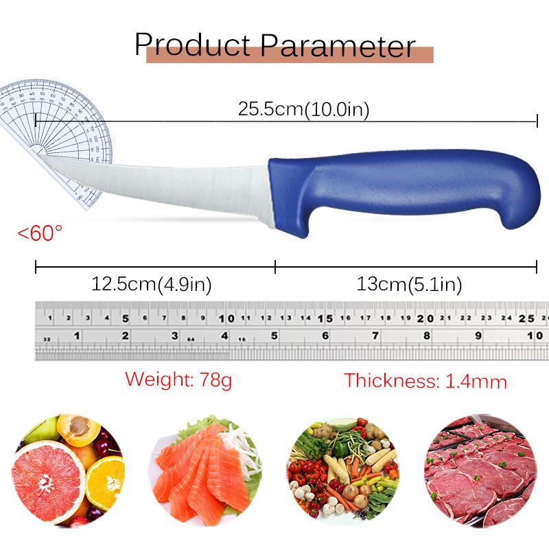 1/4 professional boning knife, sharp kitchen peeling and cutting knife butcher's knife for slaughtering pig bones, meat and fish
