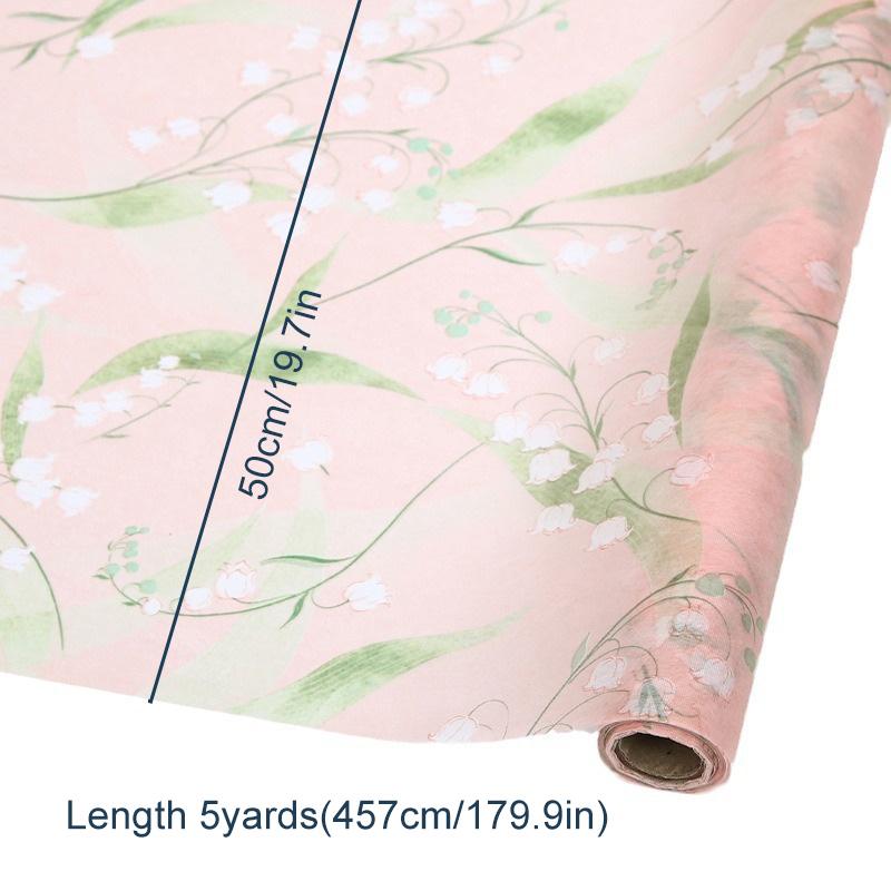 5 yarzi/rulou Hârtie de ambalare florală Hârtie de căptușeală pentru florărie Materiale florale Imprimare artistică Hârtie de împachetat cadouri