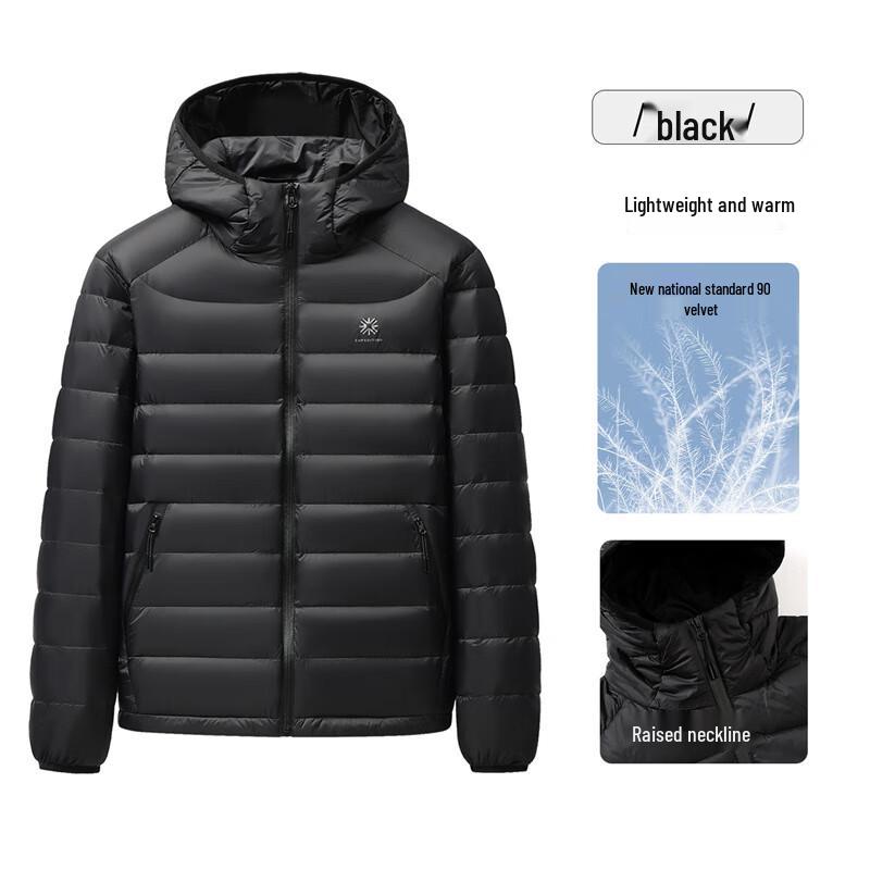 SNOWFLYING 2025 Men s Lightweight Hooded Down Jacket M