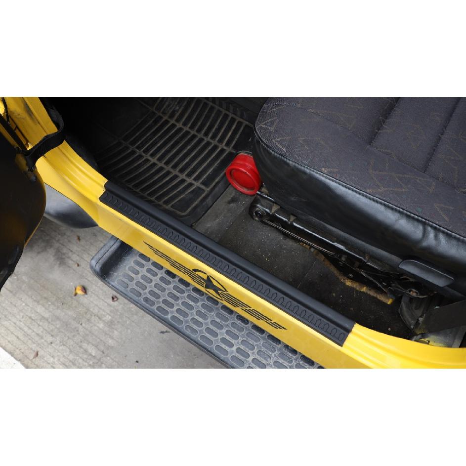 Rubber Car Door Sill Scuff Plate Pedal Entry Guard Protector Cover for Jeep Wrangler TJ 1997-2006 Interior Mouldings