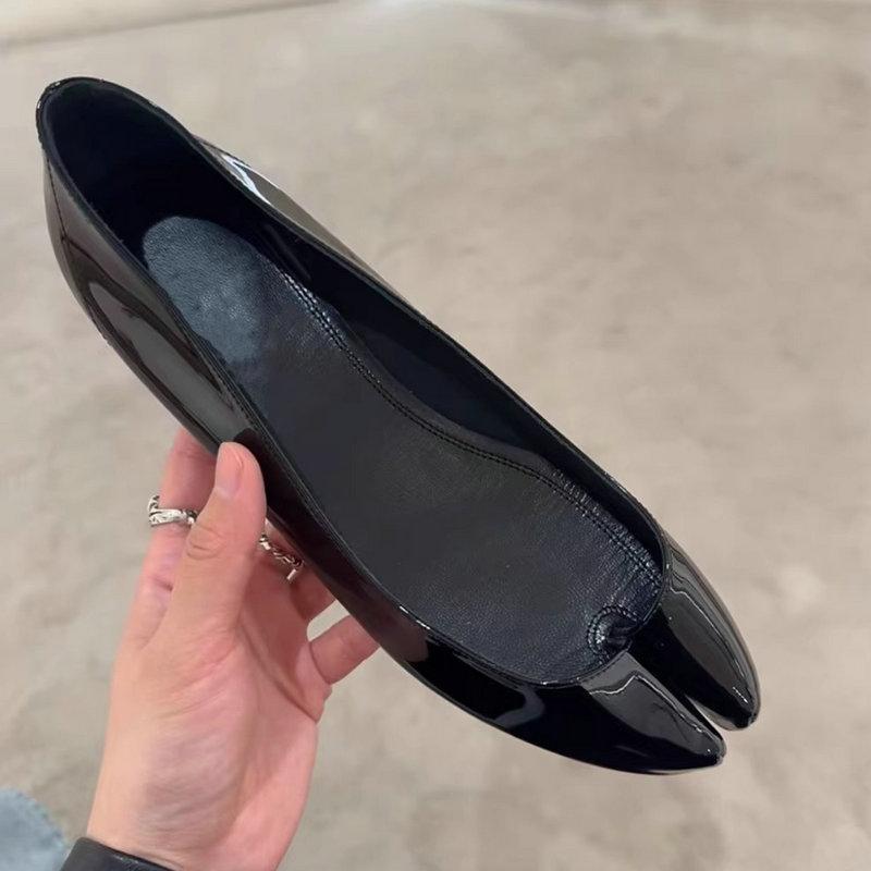 

Fashion 2025 New Type Of Inwardly Height-Increasing Toe Separation Single Shoes, Shallow Mouth, One-Foot Ballet Shoes, Single Shoe Women 35 чёрный