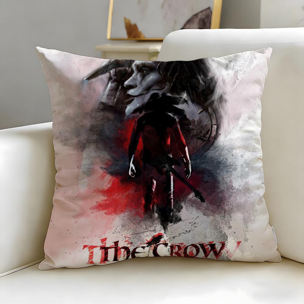 Classic Animal Theme Raven Crow Cushion Cover Soft EasyWash Pillow Case Versatile for Couch Bed Travel and Office