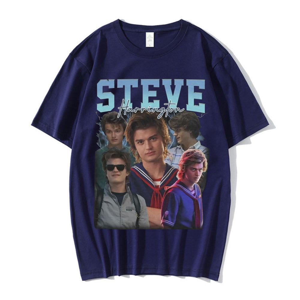 Steve Harrington T-shirts Women Graphics Print T-shirt Unisex Short Sleeve Oversize Pure Cotton T Shirt Harajuku Streetwear Tops