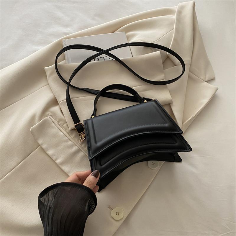 Trendy Minimalist 2024 Summer New Small Square Handbag Stylish Casual Tote Bag