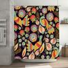 Kolorowy Kwiatowy Wzór Zasłona Prysznicowa Bohemian Dekoracyjny Zestaw Akcesoriów Łazienkowych do Wystroju Domu Poliestrowa Tkanina Odporna