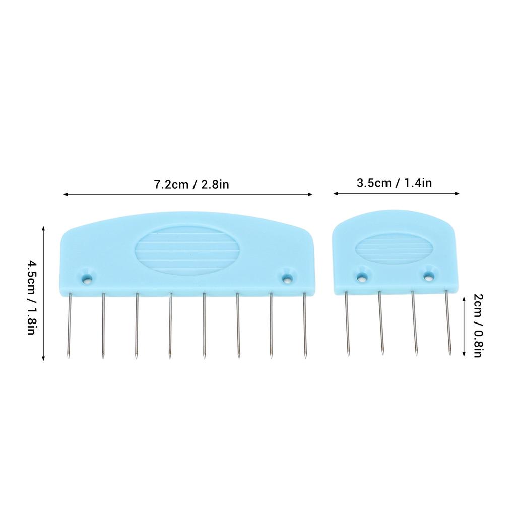 Knit Blocking Combs Non Slip Grip 2 Sizes Dense and Even Glossy Finish Needlework Knit Block Pins for Home or Studio Use
