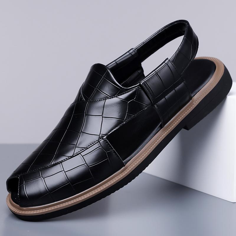 2026 New Arrival Casual Leather Sandals  N-slip Walking Shoes High Quality Comfy Mens Flat Designer Shoes Outdoor Shoes