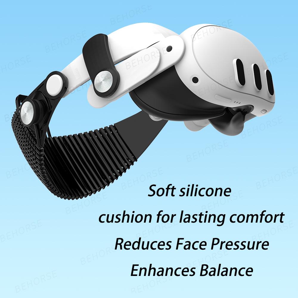 Head Strap for Meta Quest 3/Quest 3S VR Light Adjustable Comfortable Soft Wear Headset Elite Strap For Quest 3S/3 VR Accessories