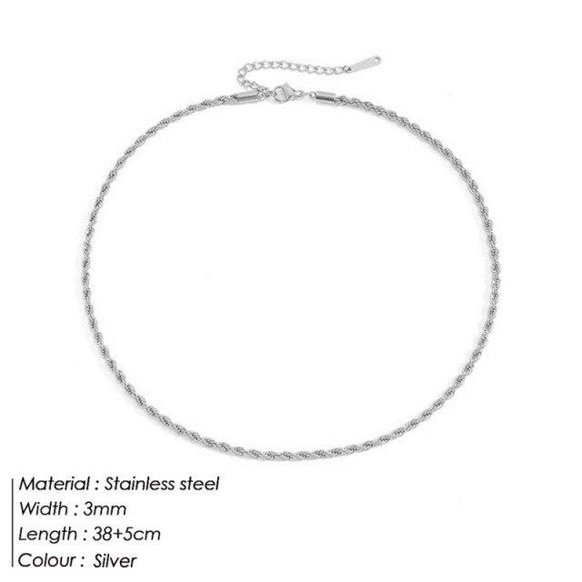 

Модное ожерелье из нержавеющей стали для унисекс, модное колье-чокер в стиле хип-хоп для женщин и мужчин, цепочка на шею, ювелирные изделия