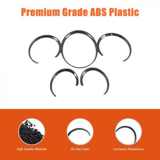 Carbon ABS Dashboard Ring Trim For Porsche Panamera 970 Cayenne 958 2010-2016