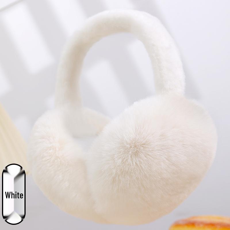 Ruiya Foldable Plush Velvet Earmuffs for Winter - Warm, Cold-Proof, Antifreeze Ear Warmers for Women and Students