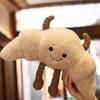 Croissant Bread Plush Toy With Super Soft Short Pile For Kids Gift And Play