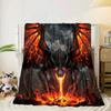 Blue Dragon Holding Stars Blanket Flannel Blanket Throw Blanket Sofa Cover Blanket Soft Premium Blanket Picnic Blanket Tv Blanket Gifts