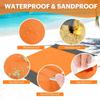 210x200cm Pocket Beach Blanket Foldable Sand Beach Mat Camping Mat  for Outdoor Camping Travel