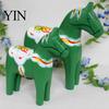 Decorazione Cavallo Svedese Tradizionale Figurine Trojana Dala Dipinta a Mano, Statua Ecologica in Legno Massiccio, Ornamento Decorativo Rustico da Tavolo per la Casa
